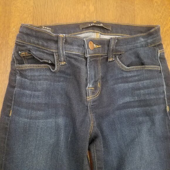 J Brand Straight Leg Dark Blue Stretch Denim Jeans - Picture 6 of 11